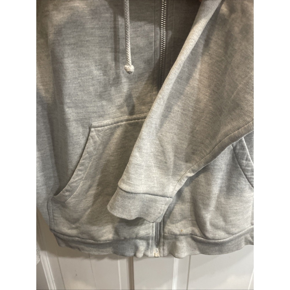 Vtg Vespa Kameltton Grey Zip Hoodie Jacket Size M Lt Blue Logo - Picture 7 of 9